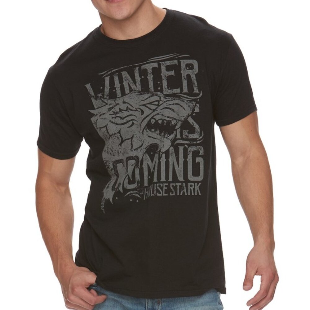 New! Game of Thrones Winter is Coming T-Shirt House Stark HBO